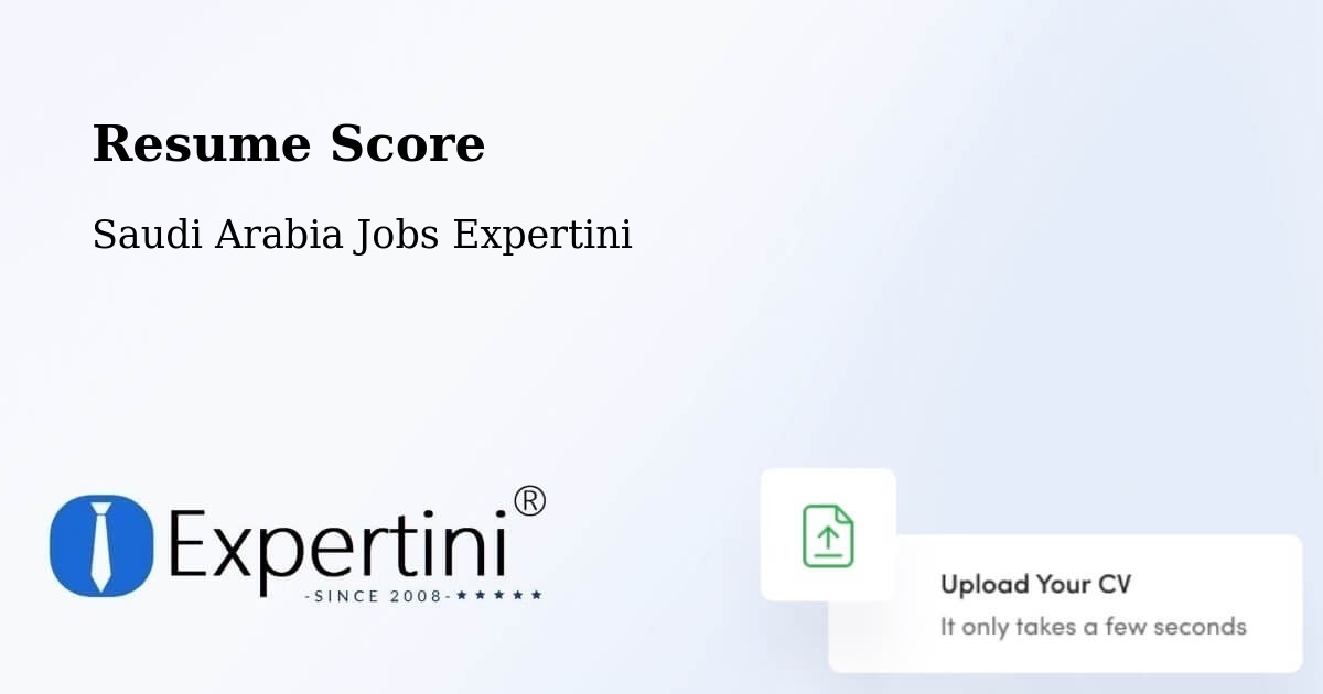 Resume Score & Job Description Match Tool – Sayhāt - Saudi Arabia Jobs Expertini